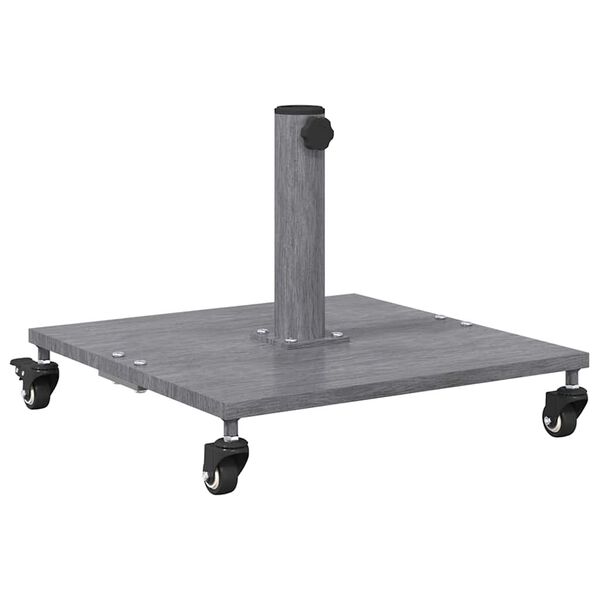 vidaXL Parasol Base Dark Grey Wood Look 45 x 45 x 31.5 cm