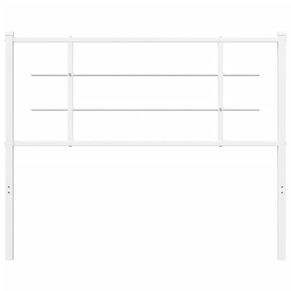 vidaXL Metal Replace Headboard White 107 cm