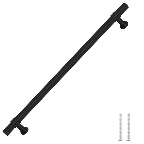 vidaXL Cabinet Handles 5 pcs Black 224 mm Stainless Steel