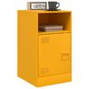 vidaXL Bedside Cabinet Mustard Yellow 34.5x39x62 cm Steel