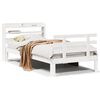 vidaXL Bed Frame with Headboard without Mattress White 90x200 cm