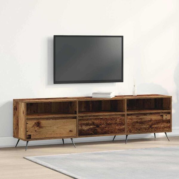 vidaXL TV Cabinet Old wood 150 x 30 x 44.5 cm Engineered wood