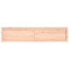 vidaXL Wall Shelf 180x40x(2-6) cm Untreated Solid Wood Oak