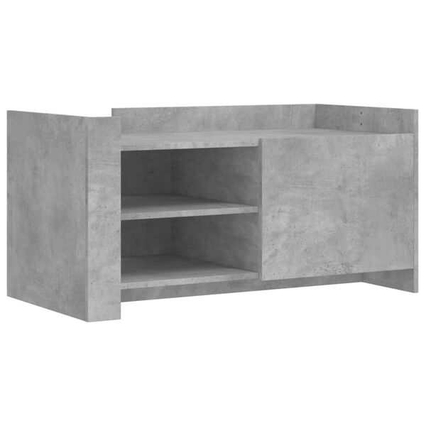vidaXL Coffee Table Concrete Grey 100x50x50 cm Engineered Wood