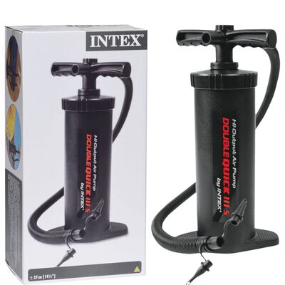 INTEX High-output Hand Pump Double Quick III 37 cm Black