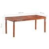 vidaXL Dining Table 180x90x76 cm Solid Wood