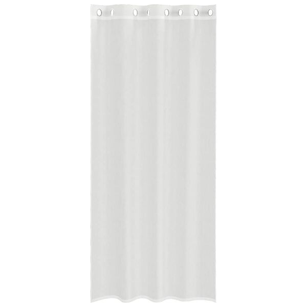 vidaXL Voile Curtains with Grommets 2 pcs White