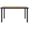 vidaXL Garden Table Brown 140x90x74 cm Aluminium and WPC