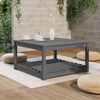 vidaXL Garden Table Grey 82.5x82.5x45 cm Solid Wood Pine