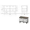 Germania Shoe Cabinet Oslo 76x35x51.5 cm Sonoma-oak and White