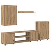 vidaXL TV Cabinet Set Wall-mounted 4 pcs Artisan Oak Engineered wood