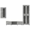 vidaXL TV Cabinet Set with Drawer FLORIN Concrete Grey Engineered Wood
