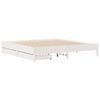 vidaXL Bed Frame without Mattress White 180x200 cm Super King Solid Wood Pine
