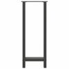 vidaXL Bar Table Legs Anthracite 2 pcs 40x(100-101) cm Steel