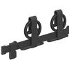 vidaXL Sliding Door Hardware Kit 200 cm Steel Black