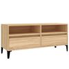 vidaXL TV Cabinet Sonoma Oak 100x34.5x44.5 cm Engineered Wood