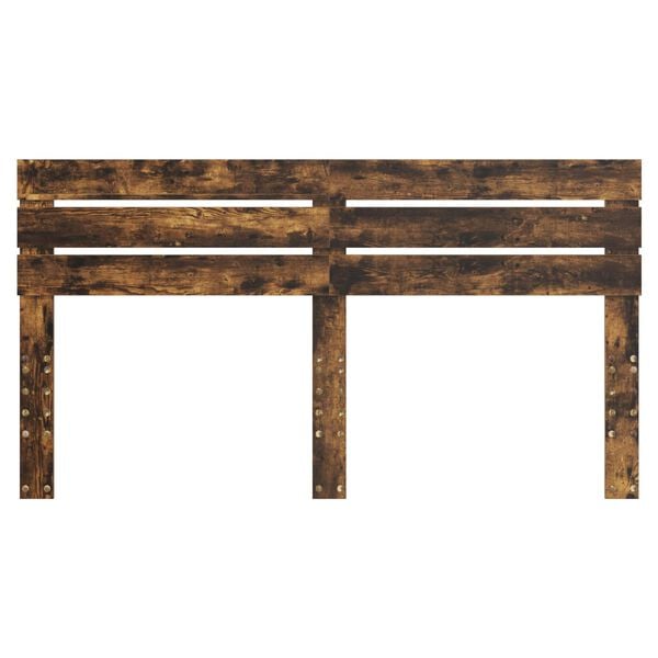 vidaXL Headboard Smoked Oak 200 cm Engineered wood