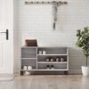 vidaXL Shoe Cabinet Grey Sonoma 102x36x60 cm Engineered Wood