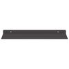vidaXL Floating Shelf 2 pcs Black 40 x 17.5 x 2.5 cm Steel