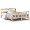 vidaXL Bed Frame with Headboard without Mattress 150x200 cm King Size