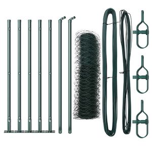 vidaXL Welded Wire Fence with Concrete Base 10 x 0.6 m (W x H)