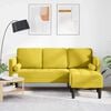 vidaXL Sofa Set Yellow 173 x 131 x 67 cm Velvet