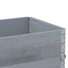vidaXL Garden Planter Grey 100x50 cm Solid Wood Pine