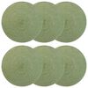 vidaXL Jute Placemets 6 pcs Olive green 100% Tossa Jute