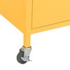 vidaXL Storage Cabinet Mustard Yellow 60x35x56 cm Steel