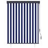 vidaXL Outdoor Roller Blind 120x250 cm Blue and White