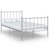 vidaXL Bed Frame without Mattress Grey Metal 120x200 cm
