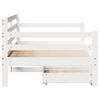 vidaXL Daybed with Drawers without Mattress 80x200 cm Solid Wood