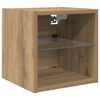 vidaXL TV Wall Units 8 pcs Artisan Oak Engineered Wood