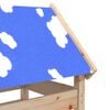 vidaXL Play Tower Brown 85 x 52.5 x 239 cm Solid Pine Wood