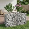 vidaXL Gabion Raised Bed Silver 100 x 50 x 60 cm Galvanised Steel