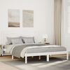 vidaXL Extra Long Bed Frame without Mattress White 160x210 cm Solid Wood
