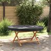 vidaXL Outdoor Table Cover Black 142 x 142 x 10 cm 600D Oxford Fbric