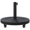 vidaXL Parasol Base Art Deco Black Ø 45 x 39.5 cm Iron