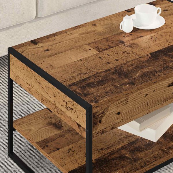 vidaXL Coffee Table Old Wood 80 x 50 x 40 cm Engineered Wood