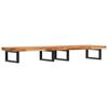 vidaXL Basin Shelf Wall Mounted Steel and Solid Wood Acacia