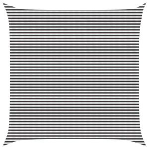 vidaXL Sunshade Sail Anthracite and White 6 x 6 m HDPE