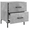 vidaXL Bedside Cabinet Concrete Grey 40x35x47.5 cm Engineered Wood