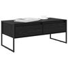 vidaXL Coffee Table Black Oak 100 x 46 x 40 cm Engineered Wood