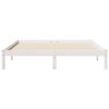 vidaXL Extra Long Bed Frame without Mattress White 140x220 cm Solid Wood Pine