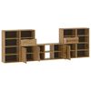 vidaXL 5 Piece TV Units with Storage ODDA Solid Wood Pine