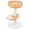 vidaXL Cat Tree | Natural | Willow, soft plush, sisal rope | Cat Tree