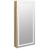 vidaXL Mirror Jewellery Cabinet with LED Lights Wall Mounted