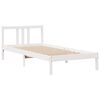 vidaXL Bookcase Bed without Mattress White 90x200cm Solid Wood Pine