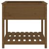 vidaXL Planter with Shelf Honey Brown 82.5x82.5x81 cm Solid Wood Pine