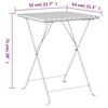 vidaXL Folding Bistro Table Brown 55x54x71 cm Poly Rattan